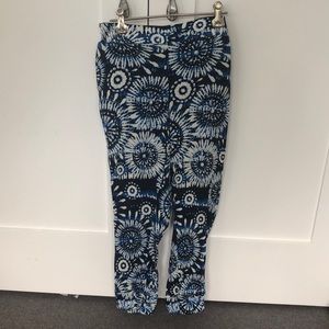 Blue and white summer pants
